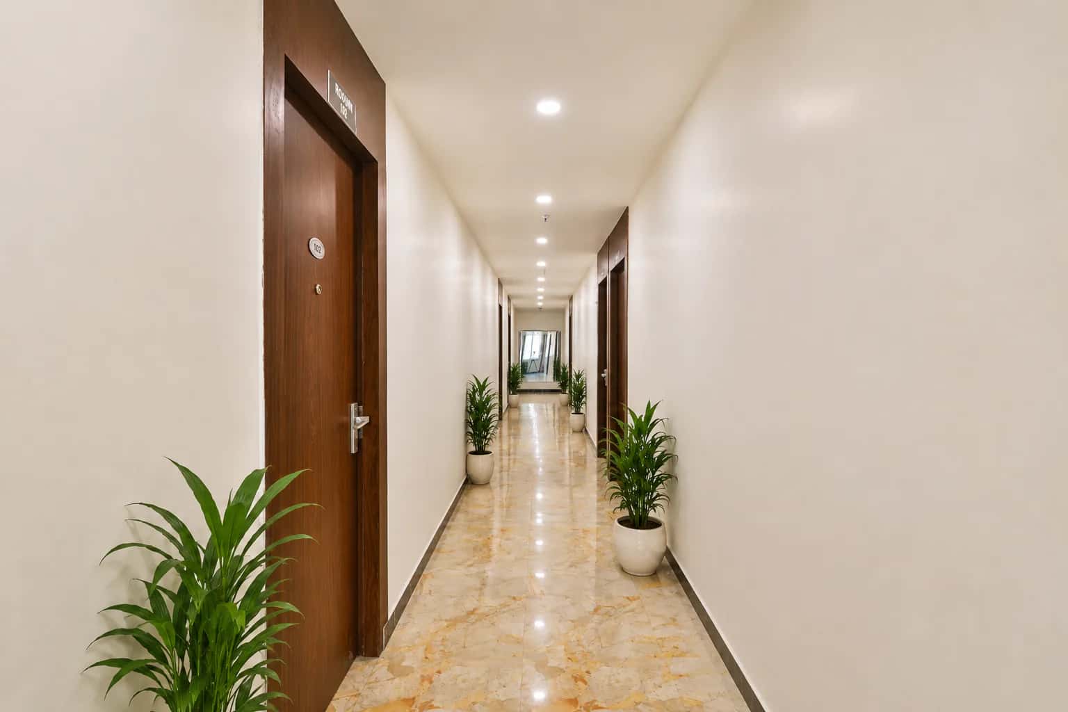 Guest room corridor